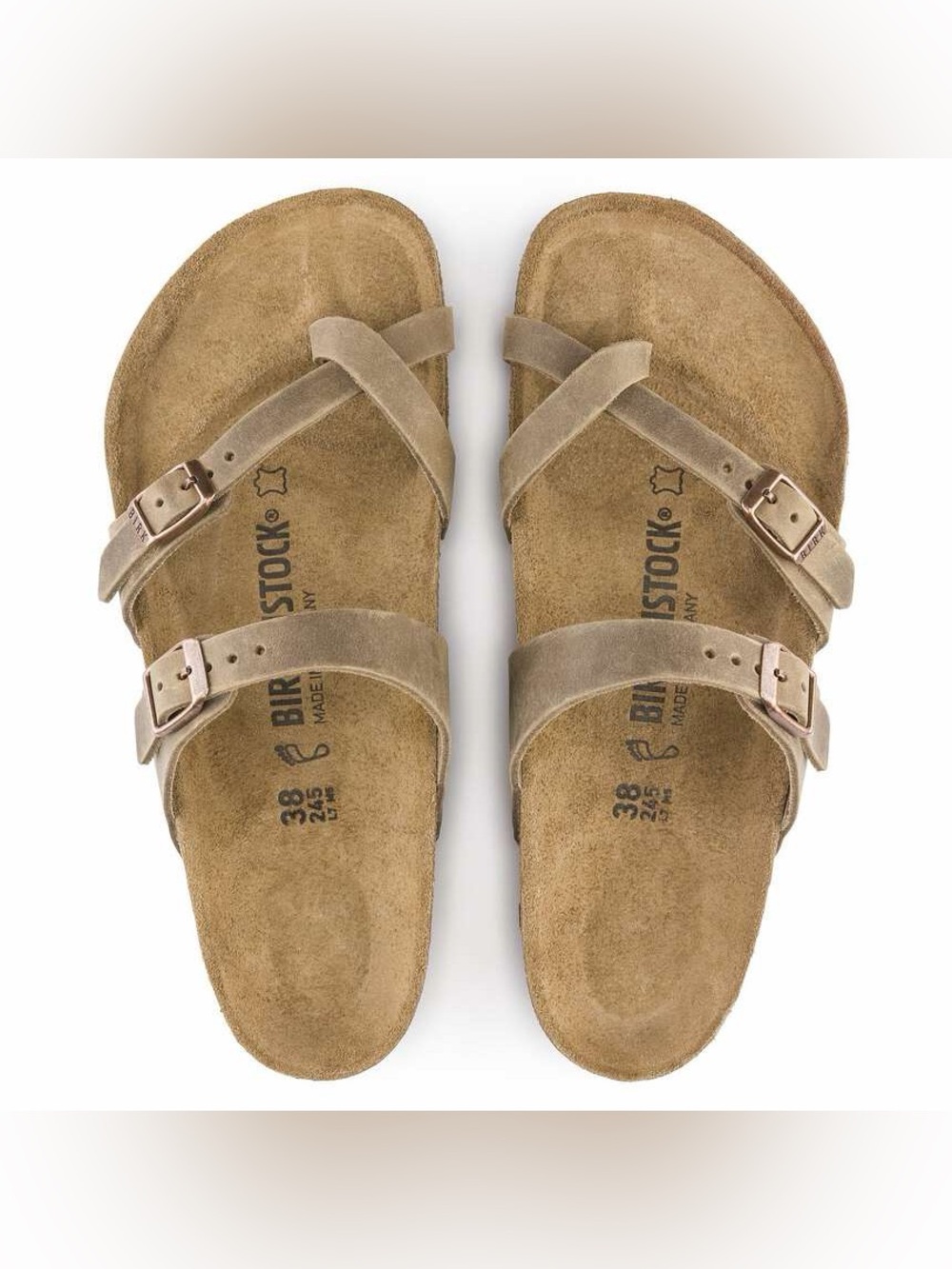 Birkenstock Mayari Oiled Leather size 39 women 8-8.5